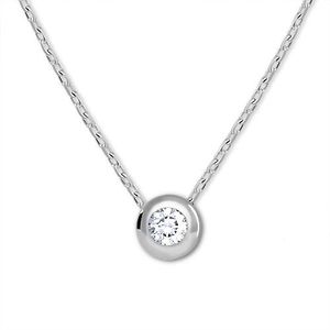 Brilio Silver Stříbrný náhrdelník s kubickým zirkonem 476 001 00117 04 obraz