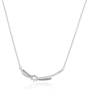 JVD Stylový stříbrný náhrdelník se zirkony SVLN0446XH2BI45 obraz
