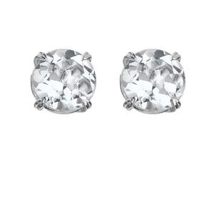 Hot Diamonds Jemné stříbrné náušnice pecky s topazy a diamanty Tender DE728 obraz