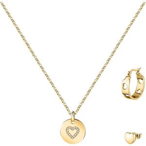 La Petite Story Romantický pozlacený set šperků Love LPS20ASD02 (náhrdelník, 2x single náušnice) obraz