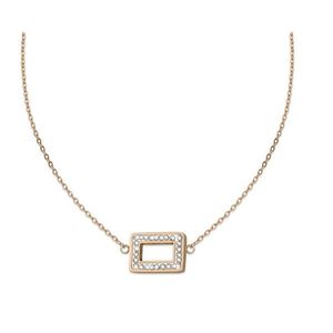 CRYSTalp Elegantní pozlacený náhrdelník s krystaly 30525.ERG obraz