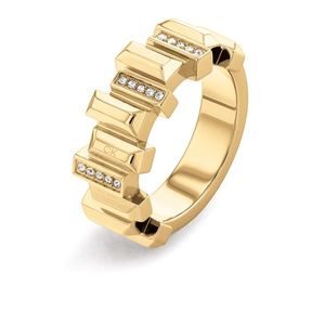 Calvin Klein Stylový pozlacený prsten s krystaly Luster 35000333 52 mm obraz