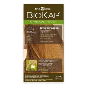 Biokap Nutricolor Delicato - Barva na vlasy 7.33 Blond Zlatá pšenice 140 ml obraz