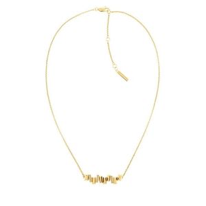 Calvin Klein Slušivý pozlacený náhrdelník s krystaly Luster 35000229 obraz