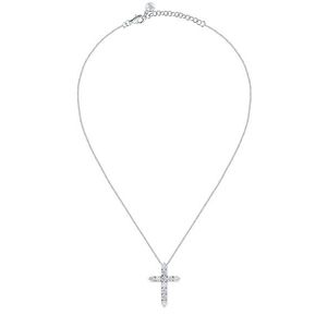 Morellato Stylový stříbrný náhrdelník s křížkem Large Cross Tesori SAIW116 obraz