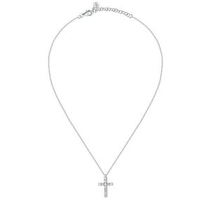 Morellato Moderní stříbrný náhrdelník s křížkem Medium Cross Tesori SAIW117 obraz