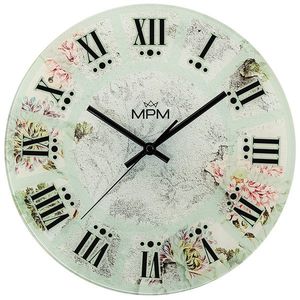 MPM Quality Nástěnné skleněné hodiny Lente E09.4378 obraz