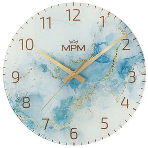 MPM Quality Nástěnné skleněné hodiny Onyx E09.4375 obraz