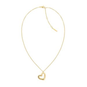 Calvin Klein Slušivý pozlacený náhrdelník se srdíčkem Minimalist Hearts 35000385 obraz