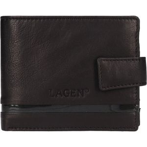 Lagen Pánská kožená peněženka 50746 BLACK obraz