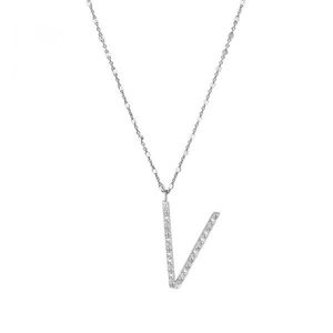 Rosato Stříbrný náhrdelník s přívěskem V Cubica RZCU22 (řetízek, přívěsek) obraz
