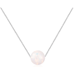 JVD Stříbrný náhrdelník s růžovým syntetickým opálem SVLN0166XF6O100 obraz