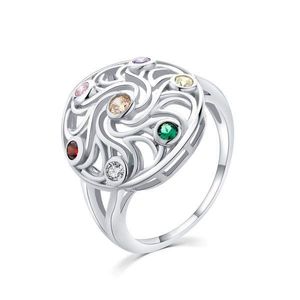 MOISS Hravý stříbrný prsten s barevnými zirkony R00021 59 mm obraz