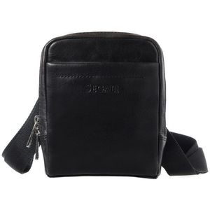 SEGALI Pánská kožená crossbody taška 2012 Black obraz