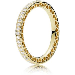 Pandora Třpytivý pozlacený prsten Shine 168655C01 50 mm obraz