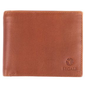 SEGALI Pánská kožená peněženka 1018 cognac obraz