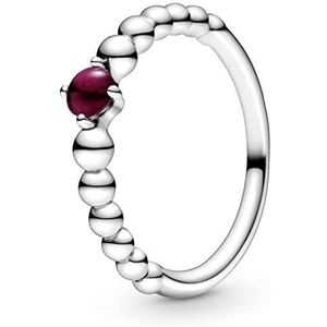 Pandora Stříbrný prsten pro ženy narozené v lednu 198867C08 56 mm obraz