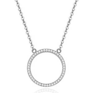 Beneto Stříbrný náhrdelník s kruhovým přívěskem AGS1224/47 obraz