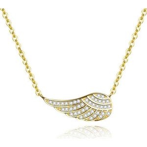 Beneto Pozlacený náhrdelník s křídlem AGS298/47-GOLD obraz