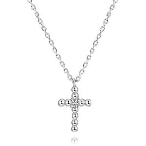 Beneto Stříbrný náhrdelník s křížkem AGS1226/47 obraz