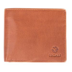 SEGALI Pánská kožená peněženka 148 cognac obraz