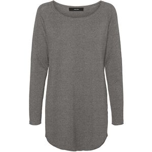 Vero Moda Dámský svetr VMNELLIE Relaxed Fit 10220902 Medium Grey Melange XS obraz