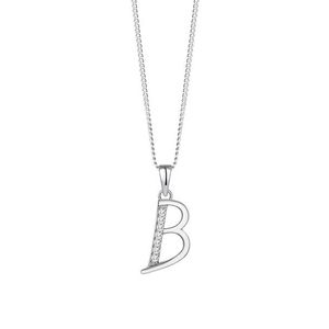 Preciosa Stříbrný náhrdelník písmeno "B" 5380 00B (řetízek, přívěsek) obraz