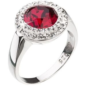 Evolution Group Stříbrný prsten s červeným krystalem Swarovski 35026.3 54 mm obraz