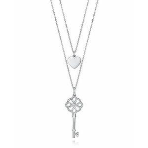 Viceroy Dvojitý ocelový náhrdelník s přívěsky Fashion 15063C01010 obraz