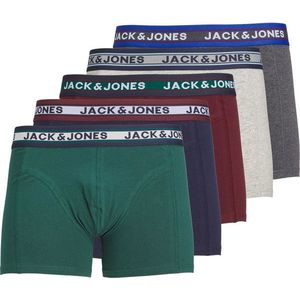 Jack&Jones 5 PACK - pánské boxerky JACOLIVER 12242050 Dark Grey Melange M obraz