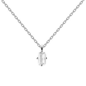 PDPAOLA Jemný stříbrný náhrdelník MIA Silver CO02-476-U (řetízek, přívěsek) obraz