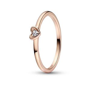 Pandora Nádherný bronzový prsten se zirkonem Rose 182495C01 50 mm obraz