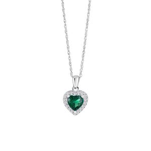 Preciosa Něžný stříbrný náhrdelník se srdíčkem Velvet Heart 5370 66 obraz