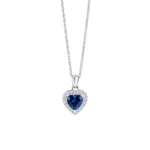 Preciosa Něžný stříbrný náhrdelník se srdíčkem Velvet Heart 5370 68 obraz
