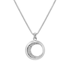 Hot Diamonds Slušivý stříbrný náhrdelník s diamantem Celestial DP860 (řetízek, přívěsek) obraz