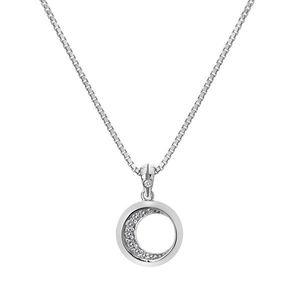 Hot Diamonds Luxusní stříbrný náhrdelník s diamantem Celestial DP859 (řetízek, přívěsek) obraz