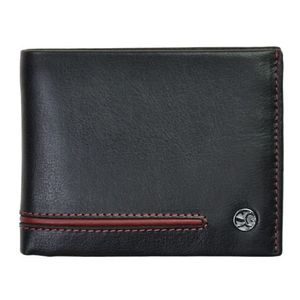 SEGALI Pánská kožená peněženka 753 115 026 black/red obraz