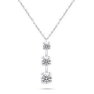 Brilio Silver Elegantní stříbrný náhrdelník se zirkony NCL80W obraz