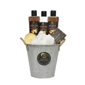 Vivaco Dárkové balení kosmetiky Makadamový ořech s vanilkou na kovovém stojanu obraz
