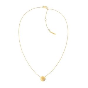 Calvin Klein Slušivý pozlacený náhrdelník s krystaly Minimal 35000144 obraz