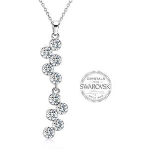 Levien Slušivý náhrdelník Chaton Crystal obraz