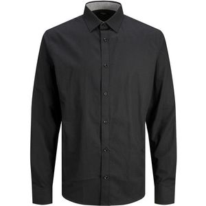 Jack&Jones Pánská košile JPRBLABELFAST Comfort Fit 12239027 Black M obraz