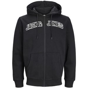Jack&Jones Pánská mikina JJROUX Regular Fit 12241567 Black S obraz