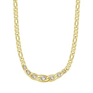 Brosway Pozlacený ocelový náhrdelník s krystaly Symphonia BYM98 obraz