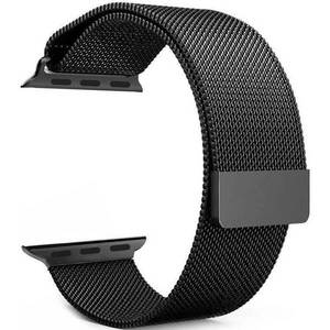 4wrist Ocelový milánský tah pro Apple Watch - Černý 38/40/41 mm obraz