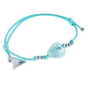 Lampglas Tyrkysový náramek Turquoise Caress s ryzím stříbrem v perle Lampglas BLH12 obraz