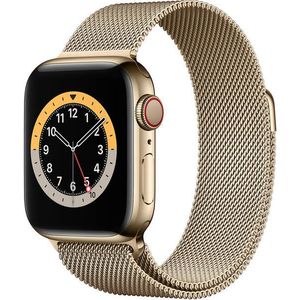 4wrist Ocelový milánský tah pro Apple Watch - Zlatý 42/44/45/49 mm obraz