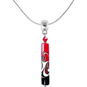 Lampglas Vášnivý náhrdelník Red Black s unikátní perlou Lampglas NPR12 obraz