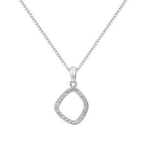 Hot Diamonds Nadčasový stříbrný náhrdelník s briliantem a topazy Behold DP829 (řetízek, přívěsek) obraz