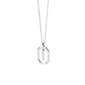 PDPAOLA Půvabný stříbrný náhrdelník písmeno "I" LETTERS CO02-520-U (řetízek, přívěsek) obraz